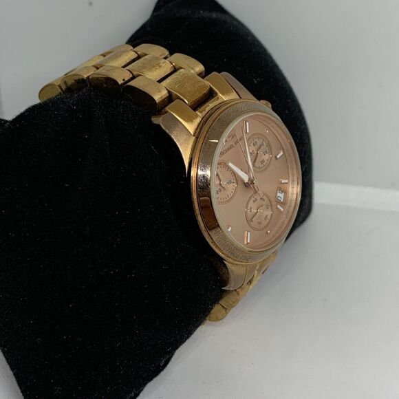 Michael Kors Runway MK5430 Women RoseGold Stainless Steel Analog Dial Watch PB15 main image 4
